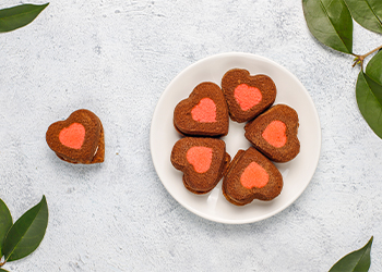 Brownies en forma de corazón: El regalo perfecto para San Valentín